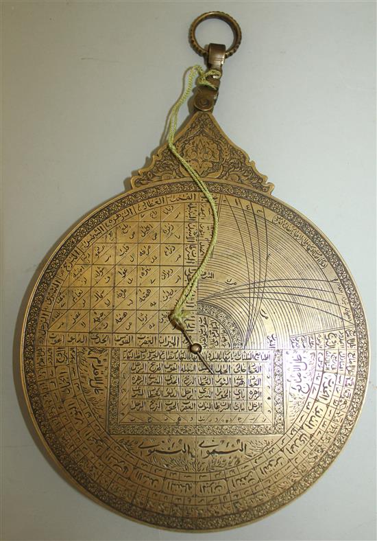 A Qajar astrolabe, circa 1900, 6in. diameter